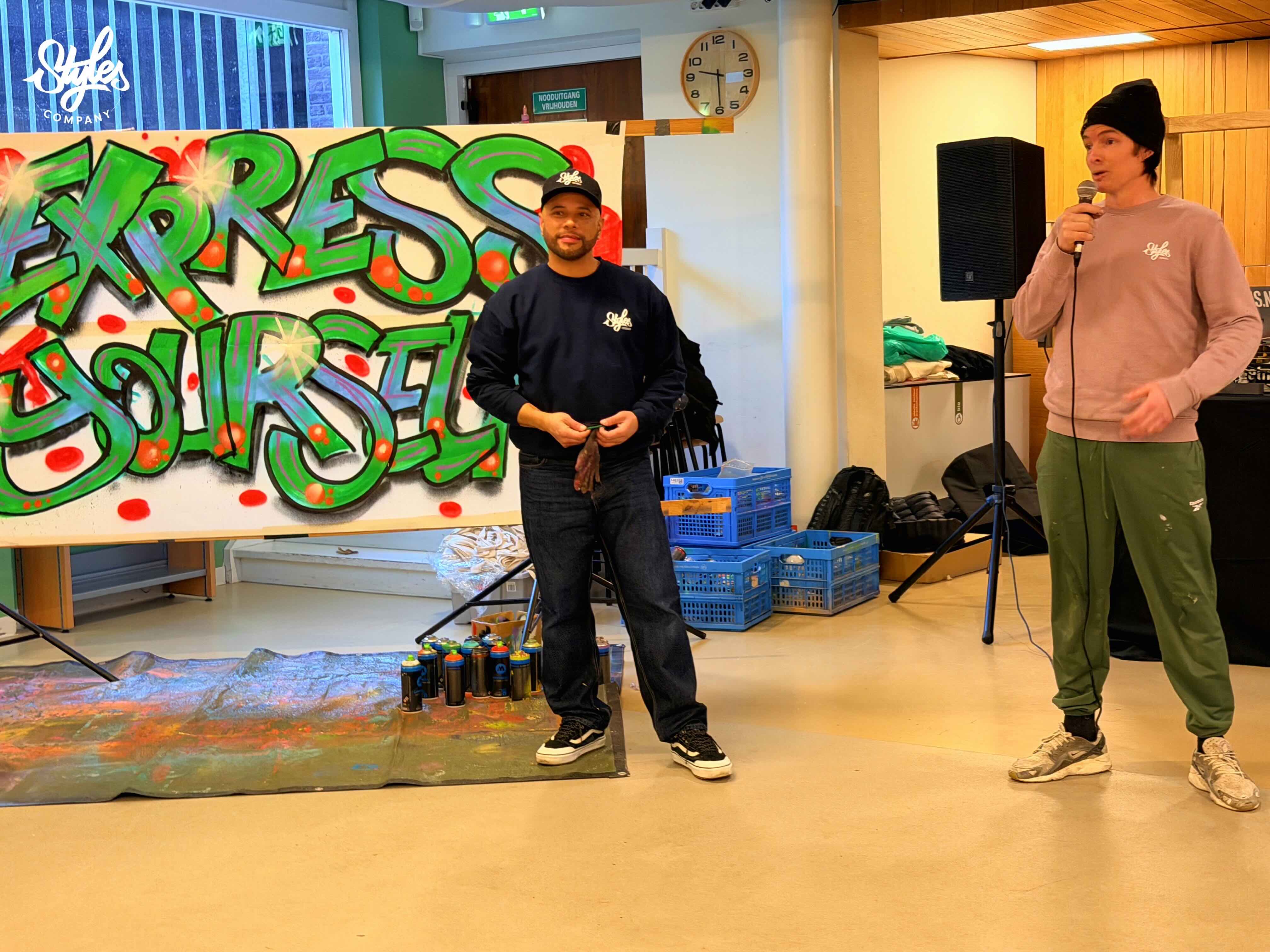 Urban Arts CKV-dag bij Gymnasium Sorghvliet door Styles Company