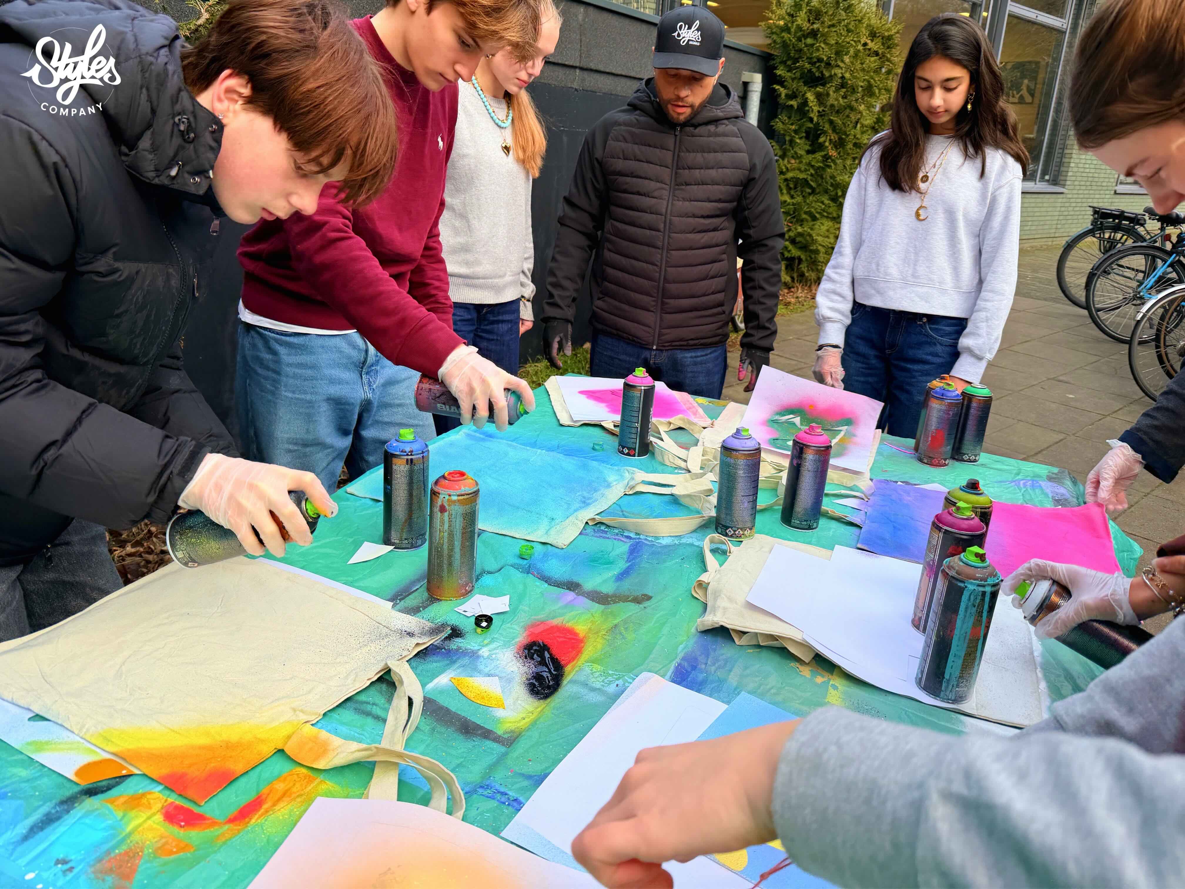 Urban Arts CKV-dag bij Gymnasium Sorghvliet door Styles Company