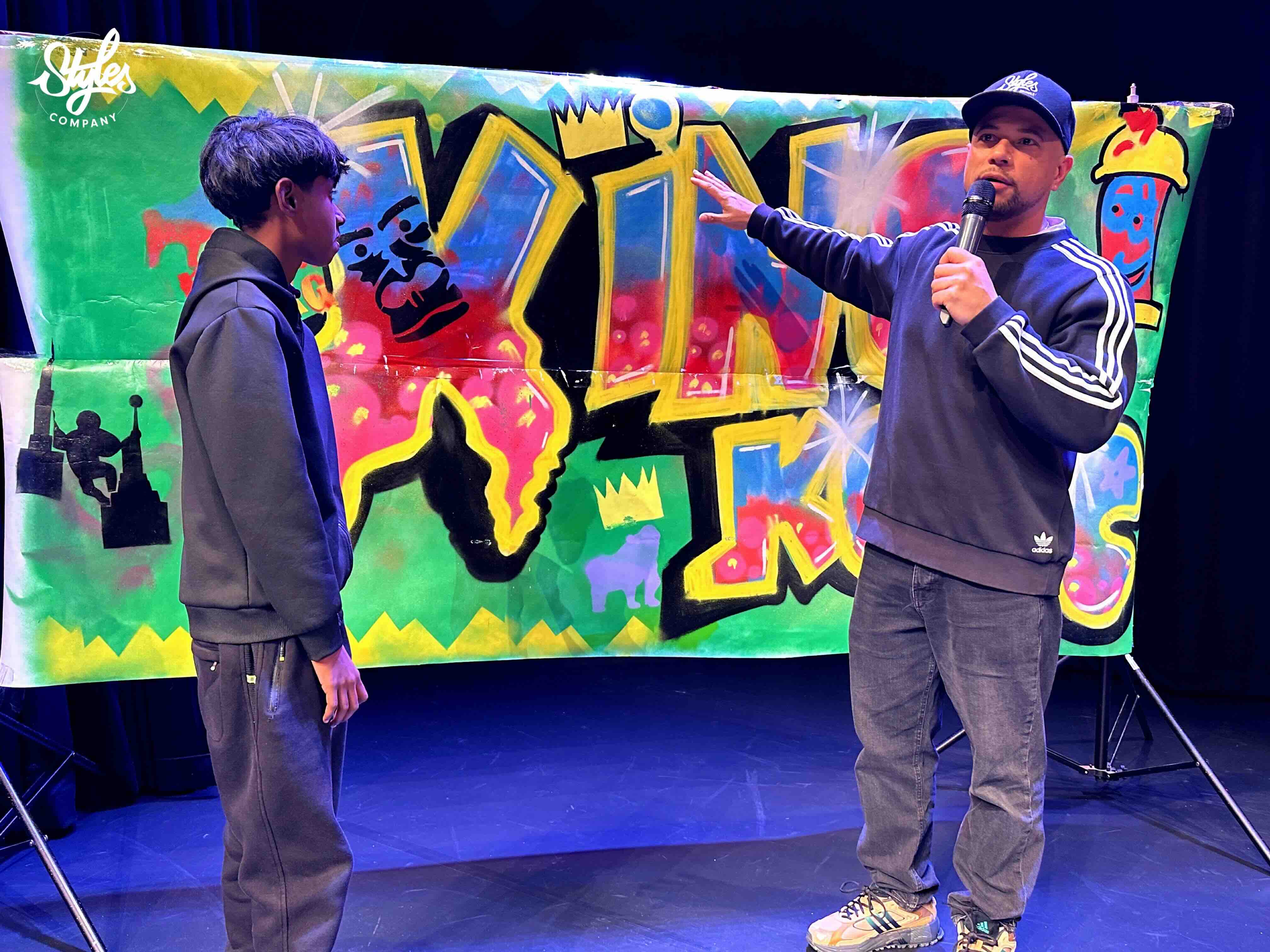 Graffiti Street Art Kunst en cultuur educatie CKV Project Johan de Witt College door Styles Company